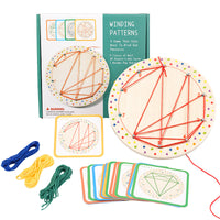 Wooden Lacing Game for Kids - Montessori Fine Motor Skill Development Toy