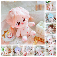 20cm Star Idol Cotton Doll with Skeleton or Boneless Options, Fluffy Hair
