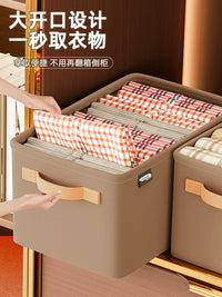 Foldable Steel Frame Storage Bins for Clothes and Wardrobe Organization