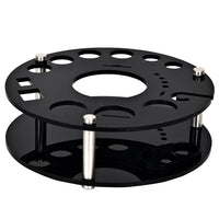 Acrylic Cocktail Shaker Tool Tray Wine Rack Black Plexiglass Stand