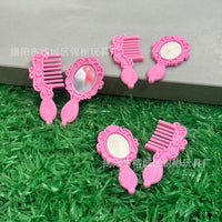 Miniature Dollhouse Comb and Mirror Set for Dolls
