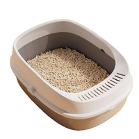 Large Open Top Cat Litter Box with Anti-Tracking Design for Kittens and Adult Cats