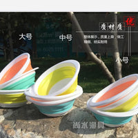 Portable Folding Fishing Bait Basin for Outdoor Use