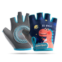 Kids' Half-Finger Breathable Anti-Slip Sports Gloves for Cycling, Training, and Outdoor Activities