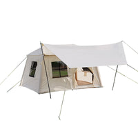 Inflatable Outdoor Camping Tent with Detachable Awning for 4-6 People, All-Season Warmth
