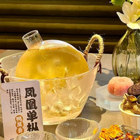 Vintage Glass Ice Bucket with Rope Handle - Insulated Fruit Bowl & Beverage Tub for Restaurants & Outdoor Use