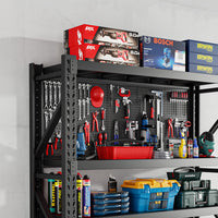Perforated Pegboard Panel for Shelf Side/Back, Tool Storage & Display, Hardware Organizer