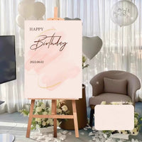Birthday Party Welcome Sign KT Board Stand for Photo Booth & Event Decor
