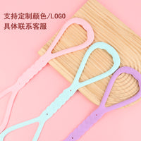 Silicone Figure-8 Yoga Resistance Band for Shoulder Opening and Back Stretching