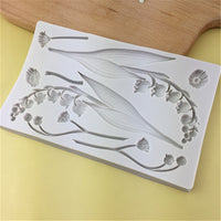 Lily of the Valley Silicone Mold for Cake Decorating, Chocolate, Fondant, Resin, Plaster, Clay Crafts