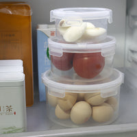 Food Grade Refrigerator Storage Containers with Lids - Microwave Safe Plastic Lunch Boxes for Fruits and Meals