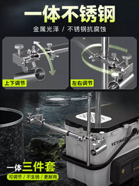 Multi-functional Fishing Bucket with Seat, Hard Shell Ice Fishing Lure Box with Storage