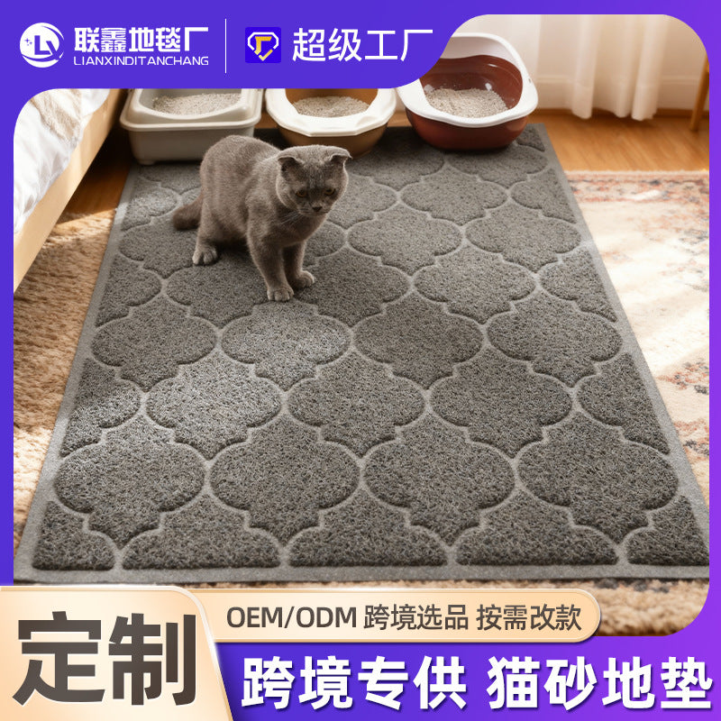 XL Cat Litter Mat - Phthalate-Free, Easy Clean, Durable & Soft Paw Protection