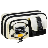 2025 New Large Capacity Canvas Pencil Case for Students, Multi-functional & Dirt-Resistant