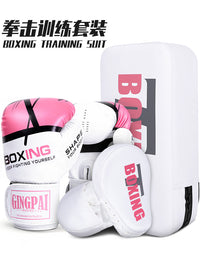 Boxing Gloves and Training Pads Set for Kids and Adults - Muay Thai, Kickboxing, Sanda