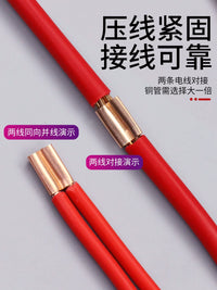 Copper Wire Connector Terminals with Heat Shrink Tubing and Crimping Tool