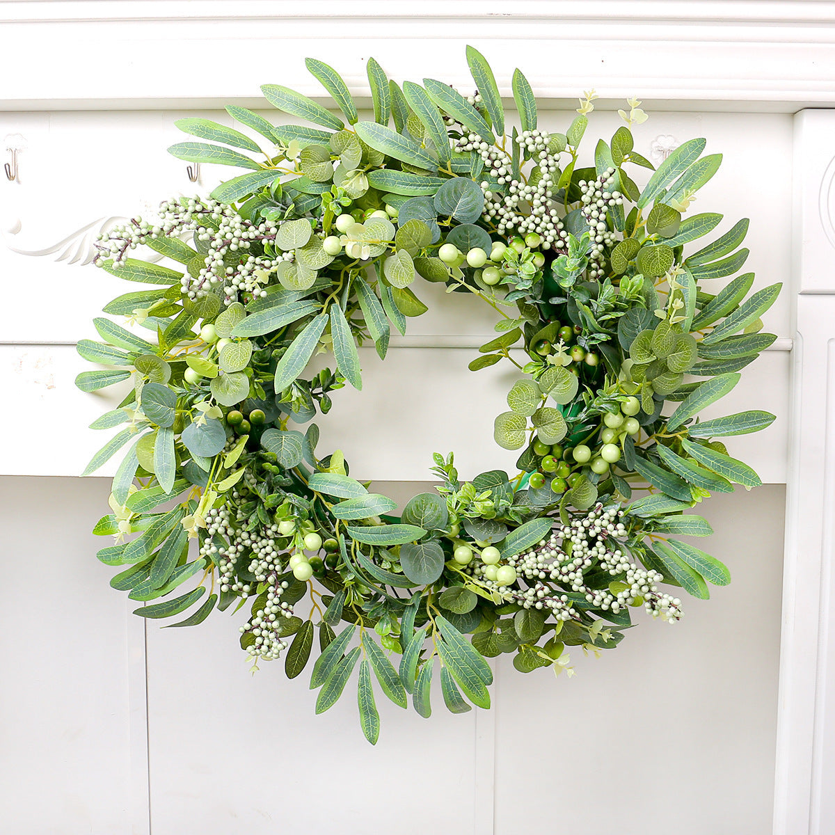 Artificial Berry Eucalyptus Garland Wreath for Holiday Decor