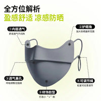 Moyun UV Protection Face Mask for Women, Breathable Full-Face Sun Mask for Sports & Cycling