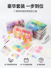 Perler Beads Kit with Tools and Refill Packs for Kids' Crafts