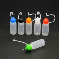 10ml PE Squeeze Dropper Bottles with Needle Tip for E-liquid, Ink, Glue, and Lubricants