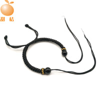 DIY Handmade Braided Bracelet with Adjustable Knot Closure for Beads