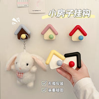 Cute House Shaped Self-Adhesive Hooks for Home Organization