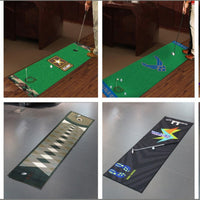 Indoor Outdoor Golf Putting Practice Mat Crystal Velvet Training Aid Game Carpet