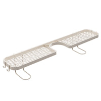 Kitchen Bathroom Faucet Storage Rack Wall-Mounted Organizer Shelf No-Drill