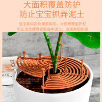 Plant Pot Soil Cover with Anti-Cat Spikes - Child & Pet Protection for Indoor/Outdoor Potted Plants
