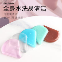 Silicone Jelly Makeup Sponge for Liquid Foundation & Setting Powder - Ultra-Thin & Non-Caking