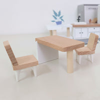 Miniature Dollhouse Furniture Set for Kids, Pretend Play Educational Toy