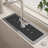 Modern Minimalist Diatomaceous Earth Faucet Splash Guard Mat for Kitchen Sink