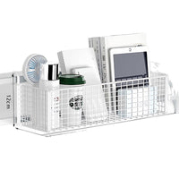 Bedside Storage Shelf Dormitory No-Drill Snack Organizer Hanging Basket for Bunk Beds