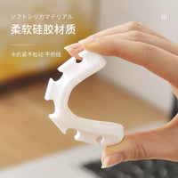 Self-Adhesive Silicone Cable Organizer for Desk and Wall Mounting