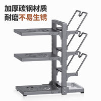 Multi-layer Pot and Pan Organizer Rack for Kitchen Countertop or Under Sink Cabinet