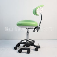 Dental Clinic Doctor's Swivel Chair with Backrest and Wheels