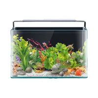 Bent Glass Aquarium Fish Tank for Living Room Desktop Goldfish Aquatic Landscape