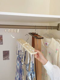 Multi-functional Belt and Tie Hanger Organizer for Wardrobe