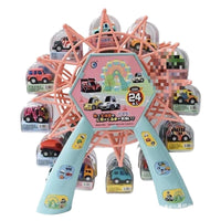 Ferris Wheel Mini Pull-Back Alloy Inertia Engineering Vehicle Model Set for Boys, Small Toy Gift