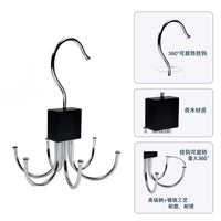 Multi-functional Rotating 6-Claw Belt Hanger for Scarves, Hats, and Ties