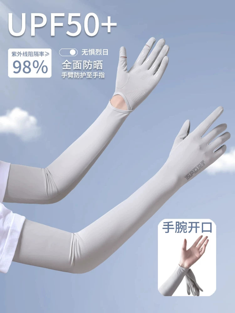 UV Protection Cooling Arm Sleeves for Women - Sun Protection for Driving & Cycling