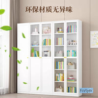 Metal Dustproof Office File Cabinet with Glass Door