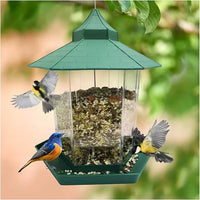 Outdoor Hanging Acrylic Bird Feeder for Wild Birds - Rainproof Balcony & Villa Use