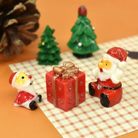 Christmas Gift Box Dollhouse Miniature Resin Ornament