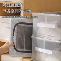 Under-Bed Shoe Storage Box with Clear Window, Foldable Dustproof Moisture-Proof Shoe Organizer