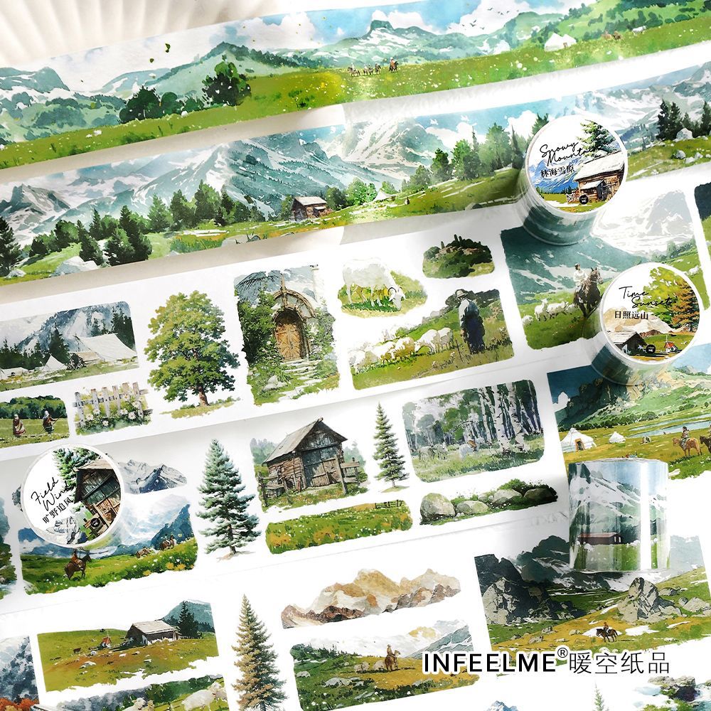 Infeel.Me 'Life is a Wilderness' Washi Tape for DIY Scrapbooking and Decoration