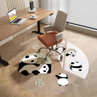Round Transparent PVC Floor Mat for Desk Chair, Washable Floor Protector