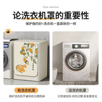 Washing Machine Cover for Top Loaders, Waterproof and Sunscreen Dust Cover for Balcony Use