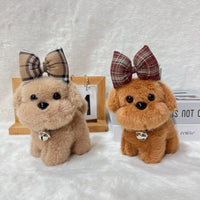 Japanese Cartoon Bowknot Dog Plush Keychain Shiba Inu Pendant