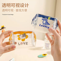 Transparent Waterproof Zipper Pouch for Keys, Cards, and Small Items